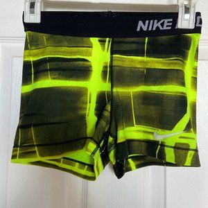 Nike Pro 3" Shorts (Black & Neon Yellow)